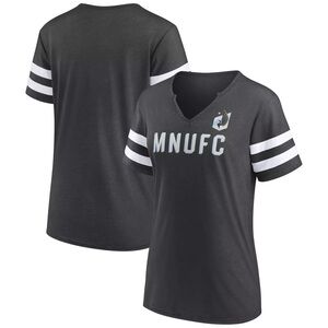 MLS, womens, size Large, v neck t-shirt, grey, blue, white